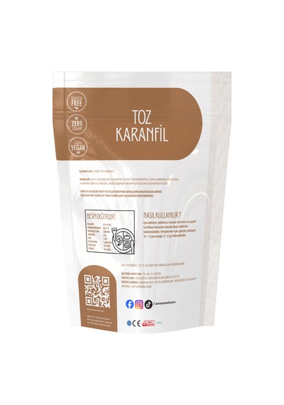 Toz Karanfil 100 Gr İnce Öğütülmüş Karanfil Baharatı, Yoğun Aromalı, Tatlı, Kek Ve İçecekler İçin