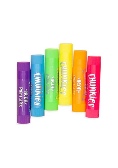 Ooly Chunkies Pastel Boya 6 Lı Neon Renkler 126-014 Çok Renkli