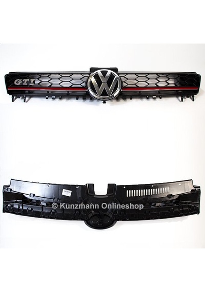 Volkswagen Golf 7 Ön Panjur Gti Kırmızı Şeritli Siyah 2013-2017