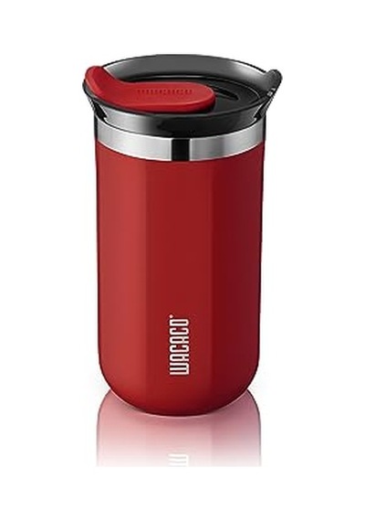 Octaroma Vakum İzoleli Kahve Kupa Kırmızı, 10 Fl Oz 300ml Genel