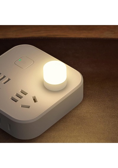 Xspring Mini Usb Led Işık Lambası, 6 Adet Usb Fişli Led Gece Lambası, Yatak Odası, Koridor, Kamp, Okuma, Uyku İçin Rgb Taşınabilir Ortam Lambası Sıcak Işık