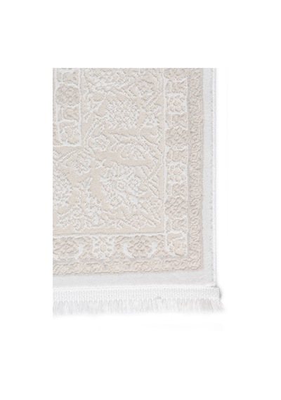 Badelya Home Krem 7135 Modern Doğal Taban Saçaklı Salon Koridor Mutfak Çocuk Oturma Odası Halı Yolluk 7135-krem