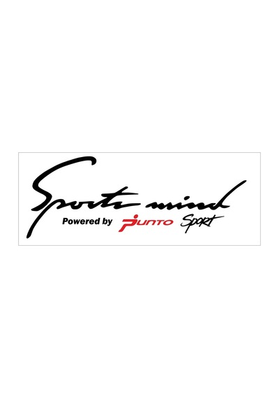 Oto Sticker Sports Mind Fiat Punto Sticker   Beyaz-Kırmızı-