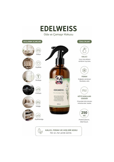 Rosie 3 Adet Edelweiss Oda Ve Çamaşır Spreyi 250 Ml Fresh