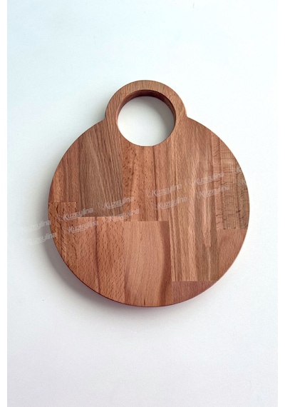 Ahşap Kesme Tahtası Sunumluk Doğal Kayın Ağacı 30x26 Cm - Kl-akt521a Ahşap