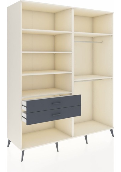 Kronos Gardrop 6 Raflı 2 Çekmeceli 2 Askılı 176x59x221 Aytaşı-aytaşı/antrasit Aytaşı/antrasit Kronos Gardrop 6 Raflı 2 Çekmeceli 2 Askılı 176x59x221 Aytaşı-aytaşı/antrasit Aytaşı/antrasit