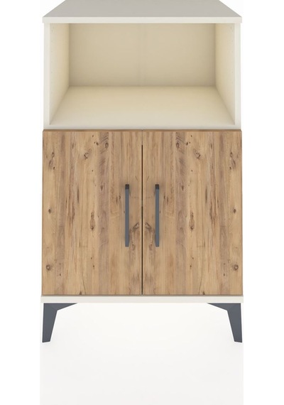 Hyperion Komodin 2 Raflı 2 Kapaklı 60x44x96 Aytaşı-çam Aytaşı