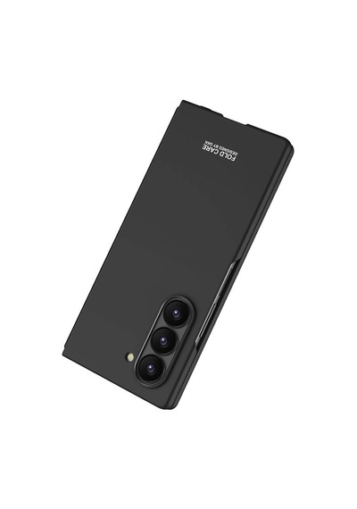 Galaxy Z Fold 6 Kılıf Kurtiletisim Sert Kıpta Kılıf Siyah