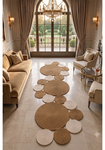 Villadia Home Textile Jüt Hasır Sarmal Kilim Yuvarlak Örgü Halı Yolluk Dekoratif Doğal Görünümlü Bohem Ev Kilimi Salon Balkon Oturma Yatak Mutfak Çocuk Odası 310bambukrem Villadia Home Textile Jüt Hasır Sarmal Kilim Yuvarlak Örgü Halı Yolluk Dekoratif Doğal Görünümlü Bohem Ev Kilimi Salon Balkon Oturma Yatak Mutfak Çocuk Odası 310bambukrem