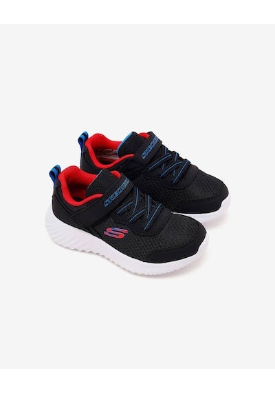 Skechers Bounder Techrox Küçük Erkek Çocuk Siyah Spor Ayakkabı 403906n Blk