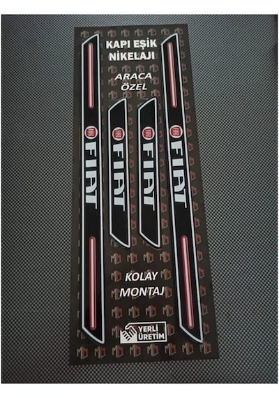 Fiat / Tofaş Uyumlu Doğan Kapı Eşiği + Logolu Çamurluk Venti Set