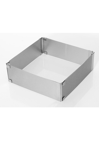 Narkalıp Kare Ayarlanabilir Kek Kalıbı 20-40 Derinlik 8Cm