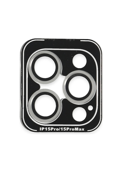 Joko iPhone Uyumlu 15 Pro Max Pvd Metal Kamera Lens - Gümüş