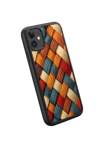 İphone 11 Uyumlu Örgü Desenli Kamera Korumalı Darbelere Dayanıklı Kılıf 321-örgü-iphone11