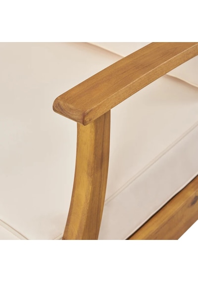 Rhiaconcept Lorelei Dış Mekan Ahşap Bahçe Ve Balkon 2+1+1 Koltuk Takımı Ceviz