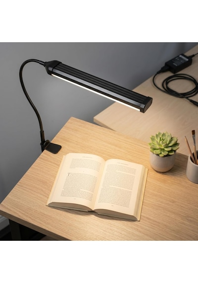 Led Masa Lambası 12w Usb Güç Girişli, Esnek Kol, Klipsli Tasarım, 3 Renk Sıcaklığı 2800k/420 Diğer