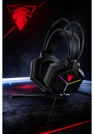 Jedel Gaming Gh-561 Rgb Işıklı Mikrofonlu Oyuncu Kulaklığı Usb 50mm Sürücü