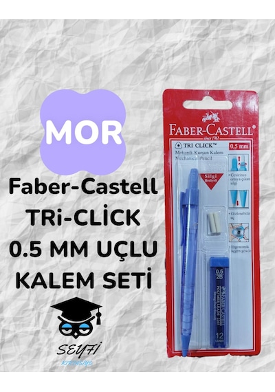 Faber-castell Tri-click 0.5 Mm Uçlu Kalem Seti Mor