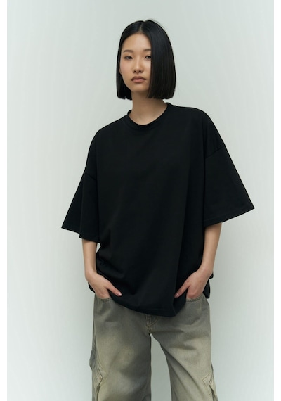 Flood Of Style Need Money Siyah Oversize