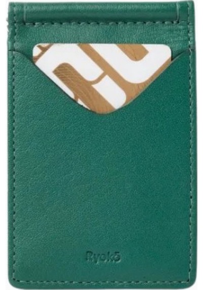 Ryoko Jones Clip Wallet 2.0 Japon Deri Premium Unisex Kartlık Yeşil 4