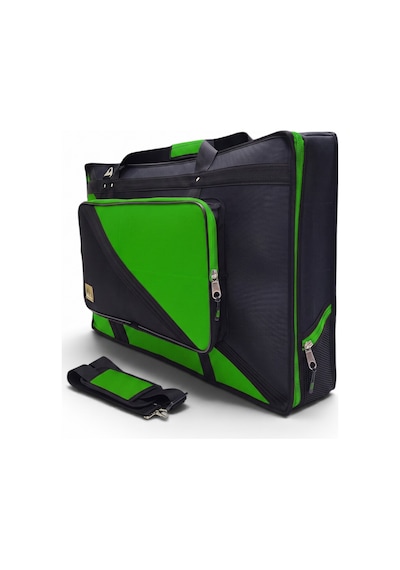 Xdj-rx3 Için Uyumlu Soft Case Taşıma Çantası Crossline Yeşil