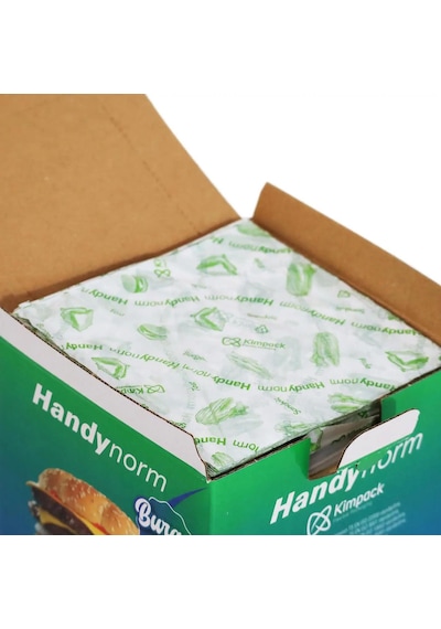 Handynorm Hamburger Burger Pide Tost Sandviç Kılıfı Poşeti 10 x 2000'li 12.5 x 12.5 CM