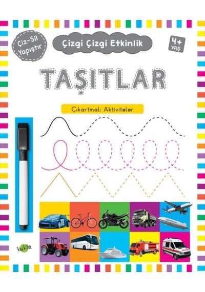 Çizgi Çizgi Etkinlik - Taşıtlar 4+ Yaş - Kyut-762720