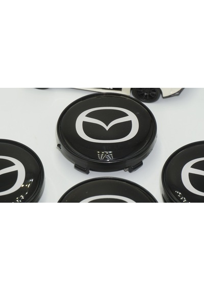 Mazda Jant Göbeği Siyah Kapak Seti 60mm