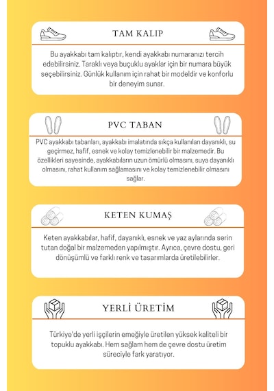 SkyHike Keten Sarı Kısa Rahat Sneaker Spor Ayakkabı Sarı
