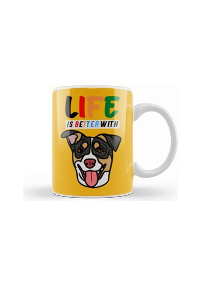 Funny Dog Lover Gift For Men Kupa Bardak Porselen No11832 Karışık