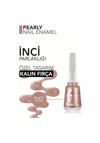 Yarı Transparan & Parlak Bitişli Sedefli Oje 34588704
