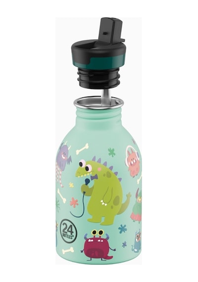 Kids Bottle Spooky Friends Paslanmaz Çelik Çocuk Su Matarası 250 Ml Renkli