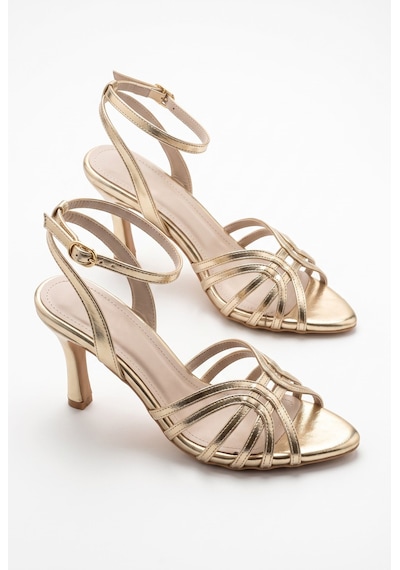 V.s.h Velvet Alke Gold Biye Detaylı Bilekten Bağlamalı 9 Cm Klasik Kadın Topuklu Ayakkabı-2500 V.s.h Velvet Alke Gold Biye Detaylı Bilekten Bağlamalı 9 Cm Klasik Kadın Topuklu Ayakkabı-2500