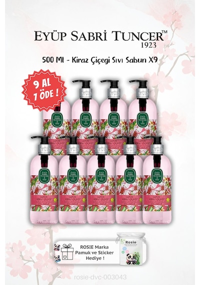 9 Al 7 Öde Japon Kiraz Çiçeği 500 Ml Sıvı Sabun Ve Rosıe Hediyeli