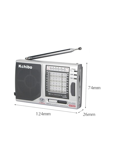 Kchibo Kk-9803 Cep Radyosu Fm/Am/Sw1-8 10 Pilli Mini Radyo