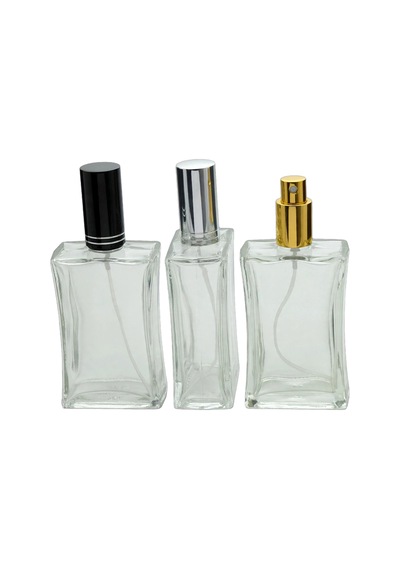 Parfüm Şişesi 100 Ml 5 Adet Içbükey Tekrar Doldurulabilir Metal Valf Ve Kapak Boş Şişe