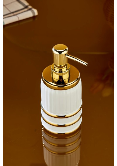 Cooker Royalgold 350 Ml Porselen Sıvı Sabunluk Ckr3835 Beyaz