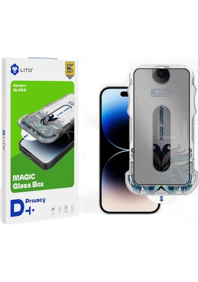 Lito D+ Apple Uyumlu iPhone 12 Pro Max Uygulama Aparatlı Privacy Ekran Koruyuc
