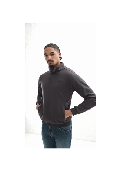 Boğazlı Sweatshirt Antrasit