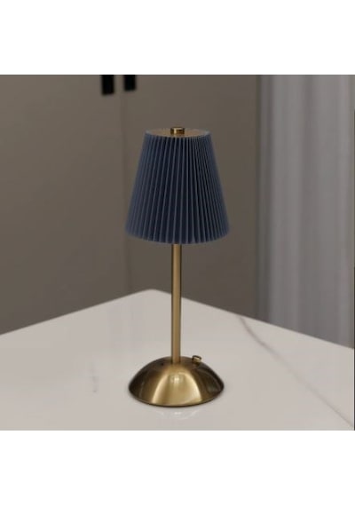 Morponi Luna Plise Gold Abajur Mavi Mavi