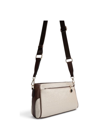 Silver & Polo Silver Polo Bej - Kahve Logolu Kadın Çapraz Çanta Sp1273 Bej - Kahverengi