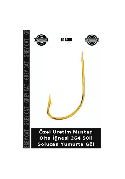 Özel Üretim Mustad Olta İğnesi 264 50li Solucan Yumurta Göl No:3