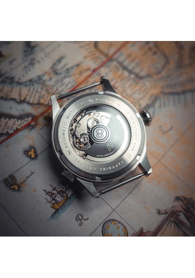Avı-8 Flyboy Wingman Worldtimer Gmt Av-4120-01 Otomatik Erkek Kol Saati Metalik Gri