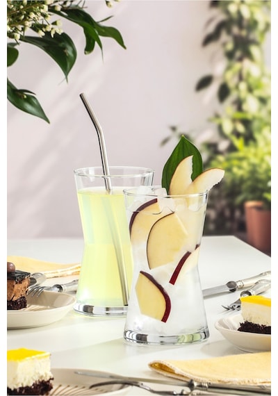 Lav Derin Cam Meşrubat Bardağı 3'lü 350 ml (Büyük Su/Kokteyl Bardağı )