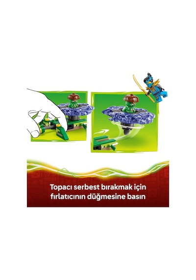 LEGO® NINJAGO® Nya, Mutasyon Canavarı Topacına Karşı 71849 -6 Yaş ve Üzeri için Minifigür İçeren Yaratıcı Oyuncak Yapım Seti (49P)