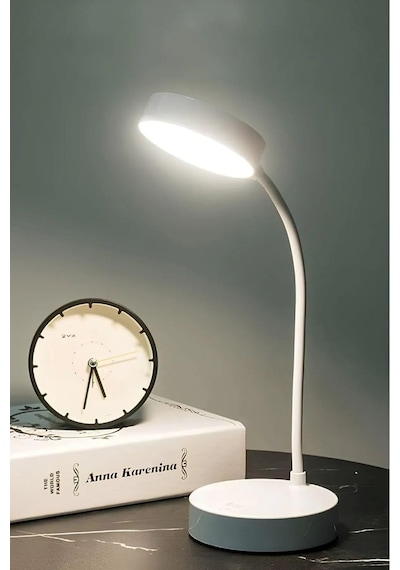 Şarjlı Dokunmatik Akrobat Masa Lambası 12 Led'li Katlanabilir Kitap Okuma Ve Çalışma Işığı, B Tek Renk
