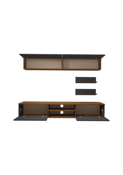 Decoraktiv Eko 5 Mdf Dvd Tv Ünitesi Tv Sehpası Ceviz - Antrasit