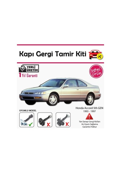 Barrer Honda ACCORD Kapı Gergi (Limitör) Tamir Kiti 1993-1997