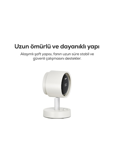 Xenon Smart Taşınabilir Masaüstü Fanı 100 Kademe, Otomatik Salınım, Dijital Ekran, 2000mah, Usb-c X6114