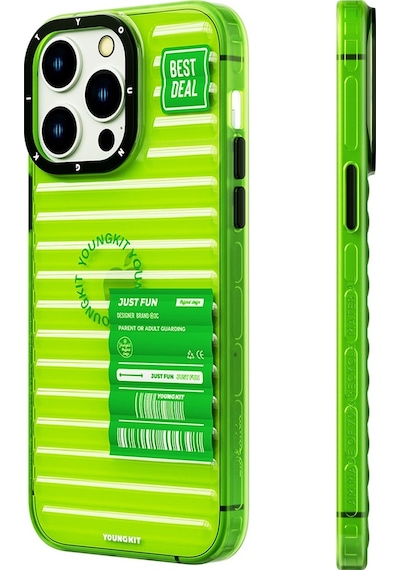 Apple Uyumlu iPhone 14 Pro Kılıf Şeffaf Renkli Tasarım Youngkit Fluorite Serisi